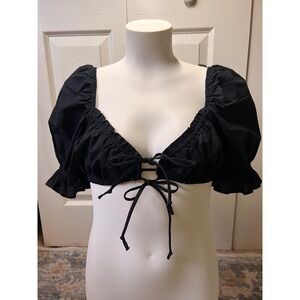 Divided Whimsigoth Top Black Size XS